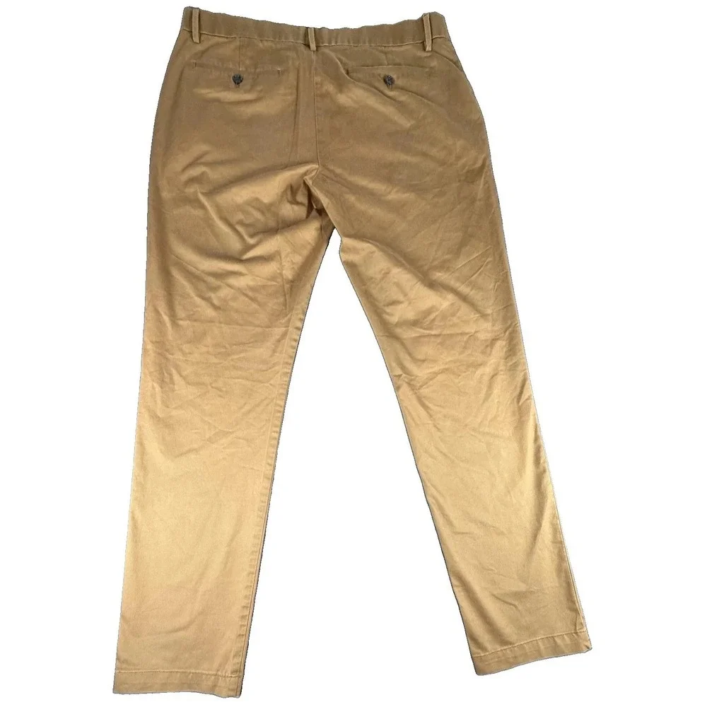 Banana Republic Pants Mens 35x34 Brown Chino Slim Fit Stretch Twill Casual